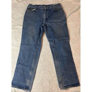 Carhartt FR Relaxed Boot‎ Jeans Mens 40x34 Blue Flame Resistant Workwear Denim